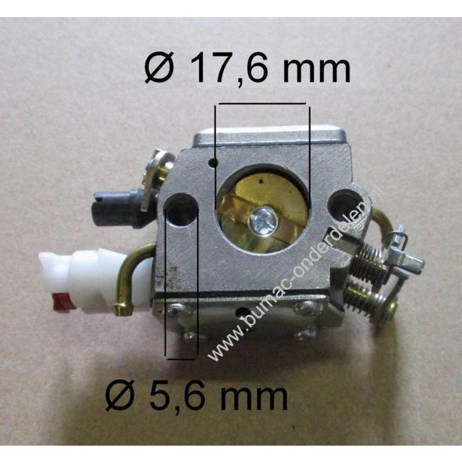 Carburateur voor HUSQVARNA 340 - 345 - 346XP - 350 - 351, JONSERED 2141 - 2145 - 2149 - 2150 - 2152 Kettingzaag - Motorzaag, Membraancarburatoren, Membraan Carburateurs voor Husqvarna, Jonsered, Partner, McCulloch Kettingzagen, Motorzagen, Vergassers Zama