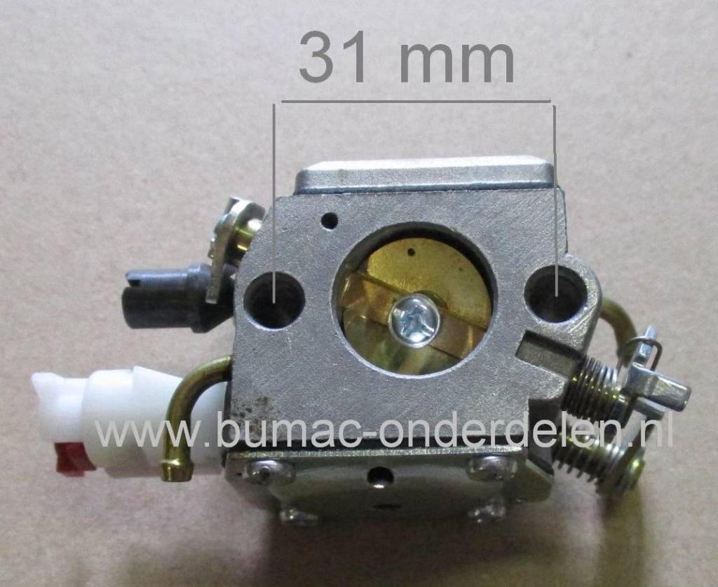 Carburateur voor HUSQVARNA 340 - 345 - 346XP - 350 - 351, JONSERED 2141 - 2145 - 2149 - 2150 - 2152 Kettingzaag - Motorzaag, Membraancarburatoren, Membraan Carburateurs voor Husqvarna, Jonsered, Partner, McCulloch Kettingzagen, Motorzagen, Vergassers Zama