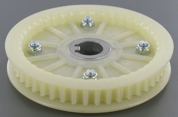 Getande Maaidek Poelie voor Stiga Villa 320 - Villa 520 - Primo, Mountfield 1125M, Castelgarden X1, Frontmaaiers met een Maaibreedte van 78 Cm, Mulch, Maaimespoelie, Castel Garden