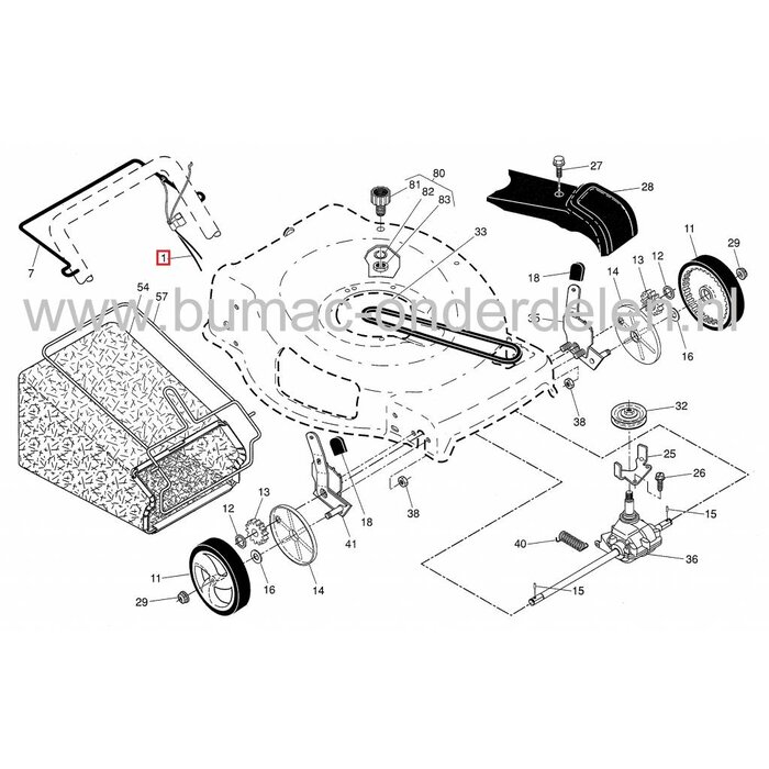 Kabel Rijaandrijving Craftsman, Husqvarna, Jonsered, Partner, Flymo, McCulloch, AYP Gazonmaaiers, CRAFTSMAN 917370412 met Voorwiel Aandrijving, Aandrijfkabel voor de Voorwielen bij ELECTROLUX Grasmachines, Benzinemaaiers Voorwiel Aangedreven
