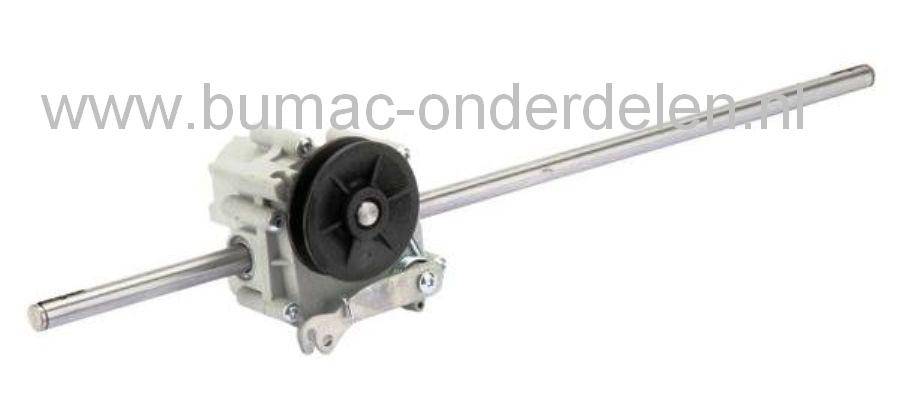Aandrijfbak voor Alko Grasmaaier, Alko 46RT - PLH, 520 BR RS Silver, Highline 46.3 SP, Highline 473 SP, Highline 51.3 SP, Highline 51.4 SP-A, Highline 523 SP, Silver Comfort 46 BRA, Steelline 52 XL Grasmachine Transmissie
