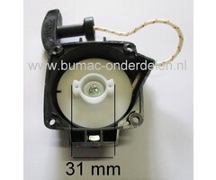 Handstarter voor Echo - Shindaiwa Bosmaaiers, Grondboren, Stokheggenscharen, Kantensnijders, Strimmers, EDR-260, GT-230/231, HCA-260/261, PAS-, PE-230/231/260/2601, PHP-800, PPT-230/260, SHC-260/261, SHP-800, SRM-230/231/260/261/270, ECHO Repeteerstarters