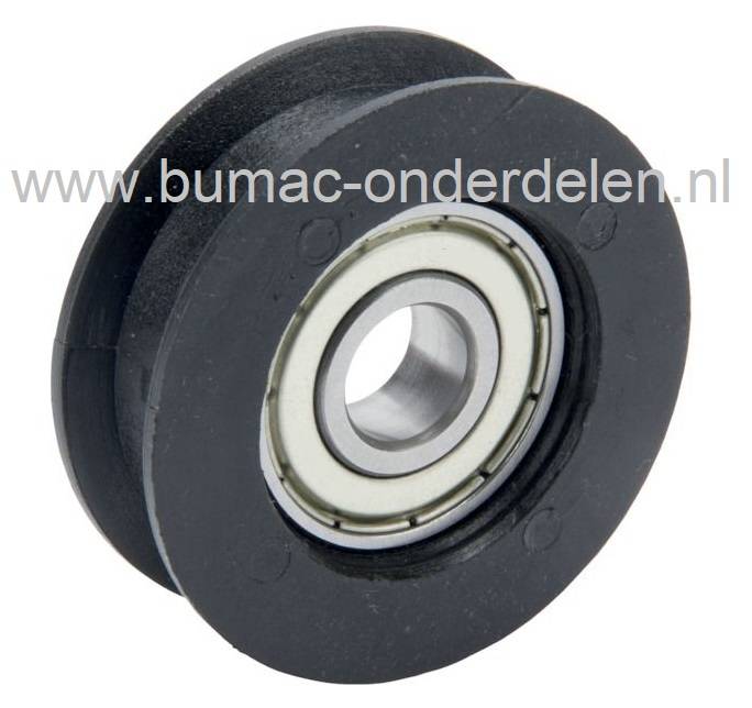 Spanpoelie voor John Deere, Sabo en Ibea Cirkelmaaiers, Loopmaaiers, Grasmaaiers, Spanriemschijven, Riemspanrollen, Poelie's, JOHN DEERE, SABO, IBEA V-snaar pouly's voor Gazonmaaiers