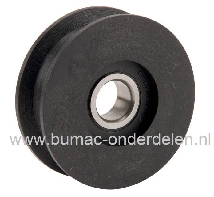 Spanpoelie voor John Deere, Sabo en Ibea Cirkelmaaiers, Loopmaaiers, Grasmaaiers, Spanriemschijven, Riemspanrollen, Poelie's, JOHN DEERE, SABO, IBEA V-snaar pouly's voor Gazonmaaiers