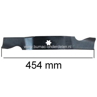 Mes 45,4 Cm voor MTD 50 Inch - 127 Cm Maaidek, Maaimes AP6200, AP6220K, AP9220K, All Rounder 1050, CC1224, DLX127SAL, GT1223, GT1224, GT1225, LTX1050, MF50-25SD, MF50-22ZT, MF50-23ZT, MF-24IZ, RZT50YM23/50 Zitmaaiers met 50" Maaibreedte Gutbrod, Bolens