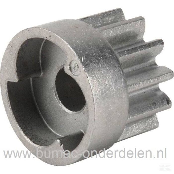 Tandwiel Wielaandrijving Rechts voor Stiga, Castelgarde, Mountfield en Alpina Grasmaaier, Grasmachine, Rondsel onder andere voor op NTL 534 WTRQ en Turbo 53 SE4Q Grasmaaier Grasmachine, Tandwiel voor as van Aandrijfbak voor Wielaandrijving, onderdeel