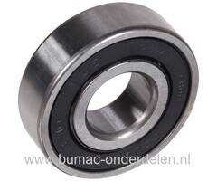 Lager voor Dubbele Poelie op Maaidek van MTD, Cub Cadet, YardMan, Wolf Zitmaaier, Tuintrekker Gesloten Kogellager komt onder andere voor Model 604G, AG6145, AG6150 Zijuitworp, Mulch Maaihuis