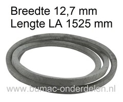 V snaar van Motor naar Maaidek op 42 Inch - 107 Cm Zijuitworp of Mulch Maaihuis op Zitmaaier - Tuintrekker van MTD, Yardman, Cub Cadet, Gutbrod en Wolf Aandrijfsnaar voor Zitmaaier 604G, AF6135, AG6145, AG6150K, DLX96SA, DLX107 SALK, DLX107SHL, HG6180