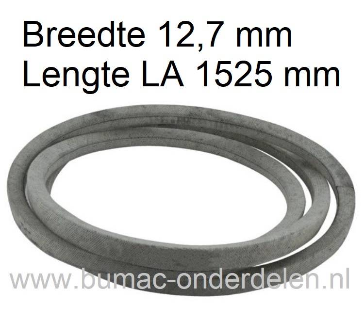 V snaar van Motor naar Maaidek op 42 Inch - 107 Cm Zijuitworp of Mulch Maaihuis op Zitmaaier - Tuintrekker van MTD, Yardman, Cub Cadet, Gutbrod en Wolf Aandrijfsnaar voor Zitmaaier 604G, AF6135, AG6145, AG6150K, DLX96SA, DLX107 SALK, DLX107SHL, HG6180