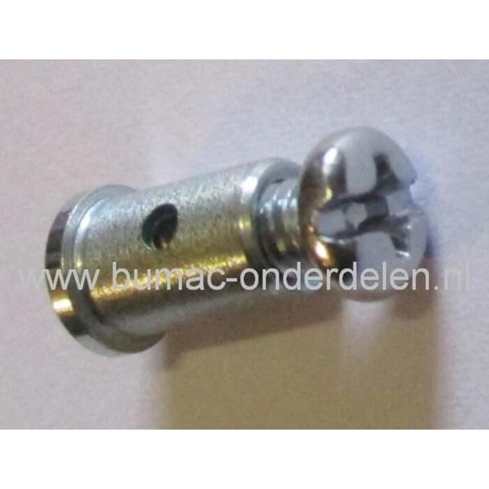 Schroefnippel voor Kabel T/m 1,8 mm Schroefnippel Lengte 10 mm, Diameter Ø 6 mm, Kabelton voor Zitmaaier, Tuintrekker, Frontmaaier, Tuinfrees, Hakfrees, Grasmaaier, Veegmachine, Cart, Skelter, Brommer Schroefton