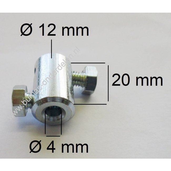 Schroefnippel - Kabelverbinder voor Kabel T/m Ø 4 mm voor Koppelingskabel - Chokekabel - Remkabel - Stuurkabel - Gaskabel - Bedieningskabel van Trekker, Grasmaaier, Zitmaaier, Frontmaaier, Scooter, Quad, Brommer, Auto, Skelte