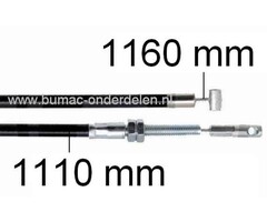 Versnellingskabel voor Kaaz LM484, LM485, LM5350, LM536, LM5360 Grasmaaier, Benzinemaaier Kaaz Koppelingskabel voor instellen van de Loopsnelheid