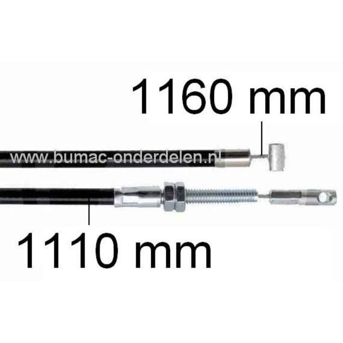 Versnellingskabel voor Kaaz LM 484, LM 485, LM 5350, LM 536, LM 5360 Grasmaaier, Benzinemaaier Kaaz Koppelingskabel voor instellen van de Loopsnelheid