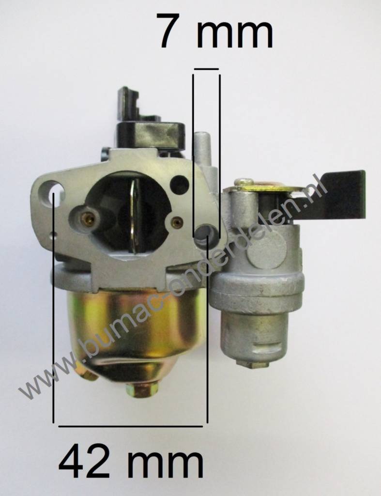 Carburateur voor Honda GX110 en GX120 Motoren op Carts, Kloofmachines, Houtversnipperaars, Aggregaten, Generatoren, Hoogwerkers, Bobcats, Onkruidsbestrijdings machines, Trilplaten en dergelijk