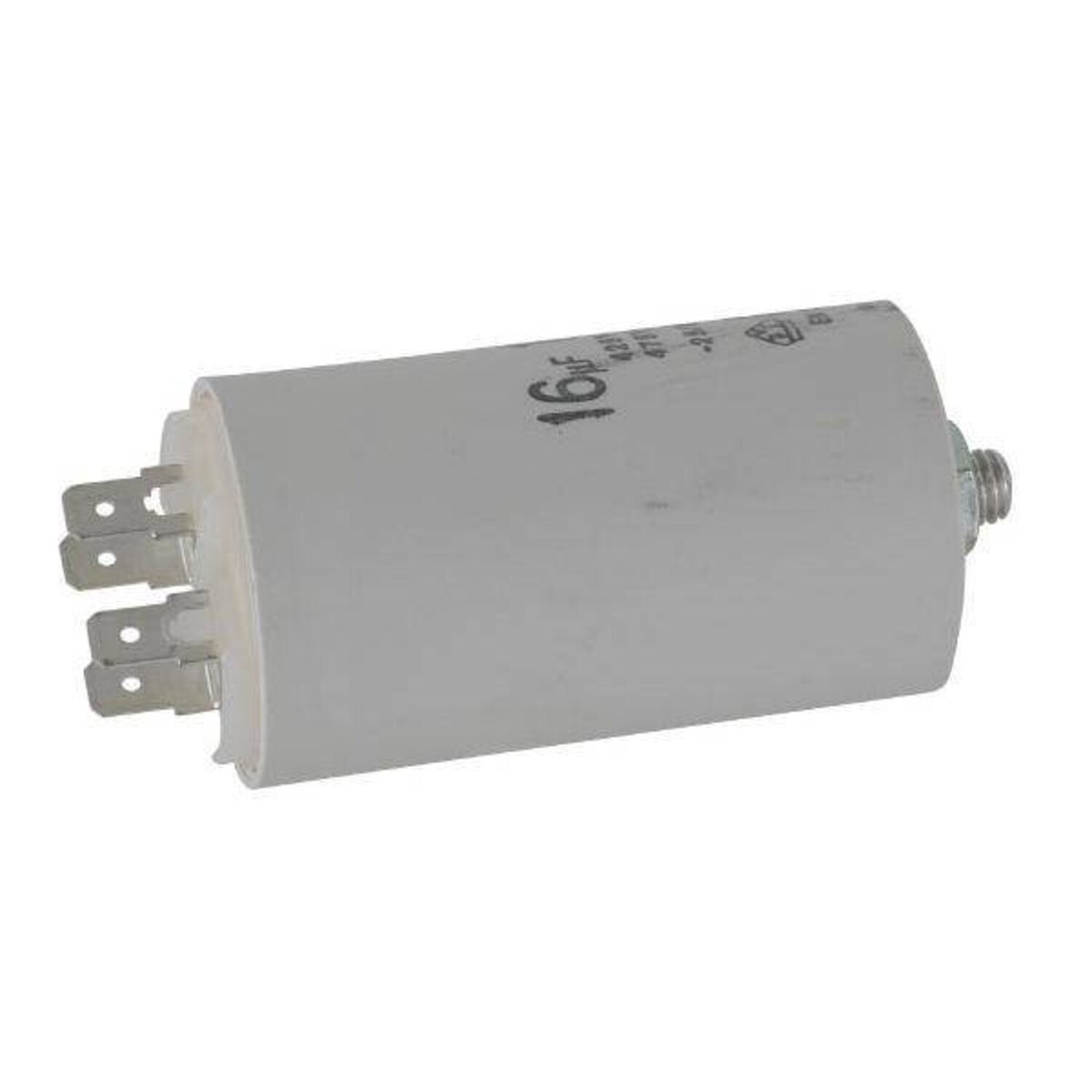 Condensator 16 µF, M8, 230 Volt voor Elektrische Grasmaaier, Gazonmaai - Onderdelen in en om Huis en Tuin - Bevestigingsmaterialen en Aanhanger onderdelen Condensator 16 µF, M8, 230 Volt voor Elektrische Grasmaaier, Gazonmaai - Onderdelen in en om Huis en Tuin - Bevestigingsmaterialen en Aanhanger onderdelen