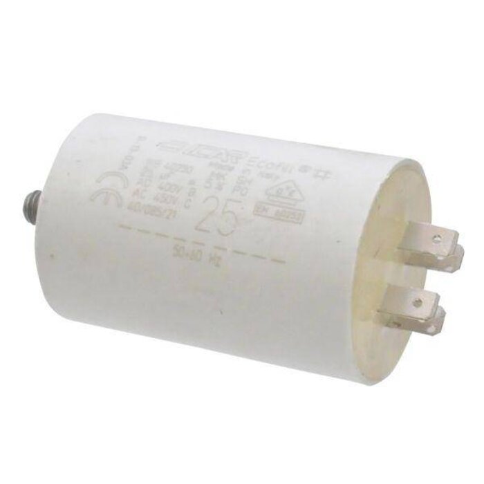 Condensator voor Hakselaar, Hogedrukreiniger, Aggregaat, Generator, Waterpomp, Bosch, Black en Decker, Wolf, Greenway, MTD, Husqvarna, Flymo, Gardena, Brill, Jonsered, Viking, Sabo, Partner, Mcculloch.