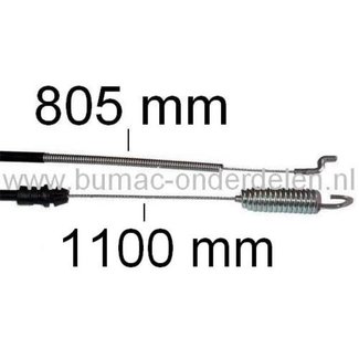 Koppelingskabel voor Toro Grasmaaier 20811, 20813, 20817, 20819, 20826, 20827, 20828, 20829, 20831, 20832, 20833 Aandrijfkabel voor Toro Grasmaaiers - Grasmachine
