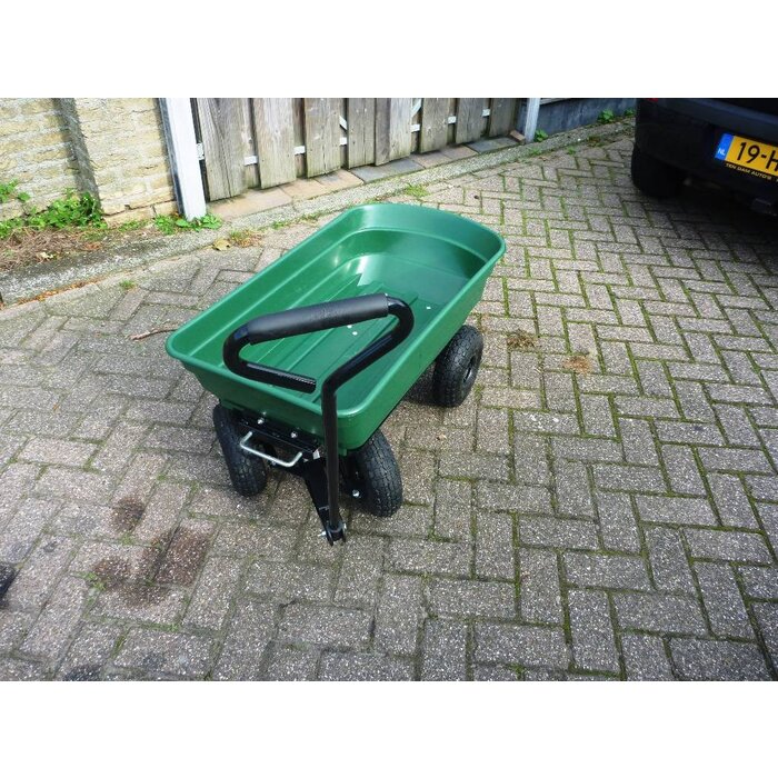 Kiepbare Aanhanger - Getrokken model voor Tuinafval - Brandhout en dergelijk.