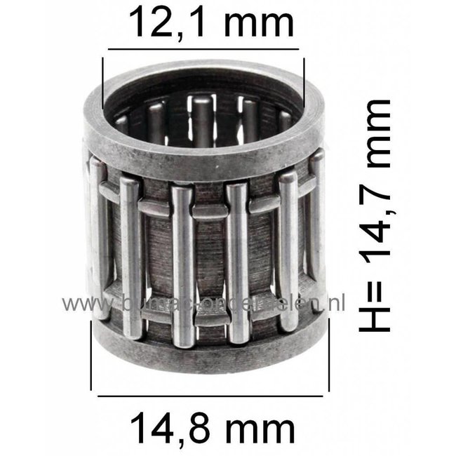 Naaldlager voor Drijfstang van Wacker Trilstamper, Sleuvenstamper WM80, BS500, BS502, BS502i, BS600, BS602, BS602i, BS700, BS702, BH22, BH24 Drijfstanglager voor wacker Zuiger 5709425A