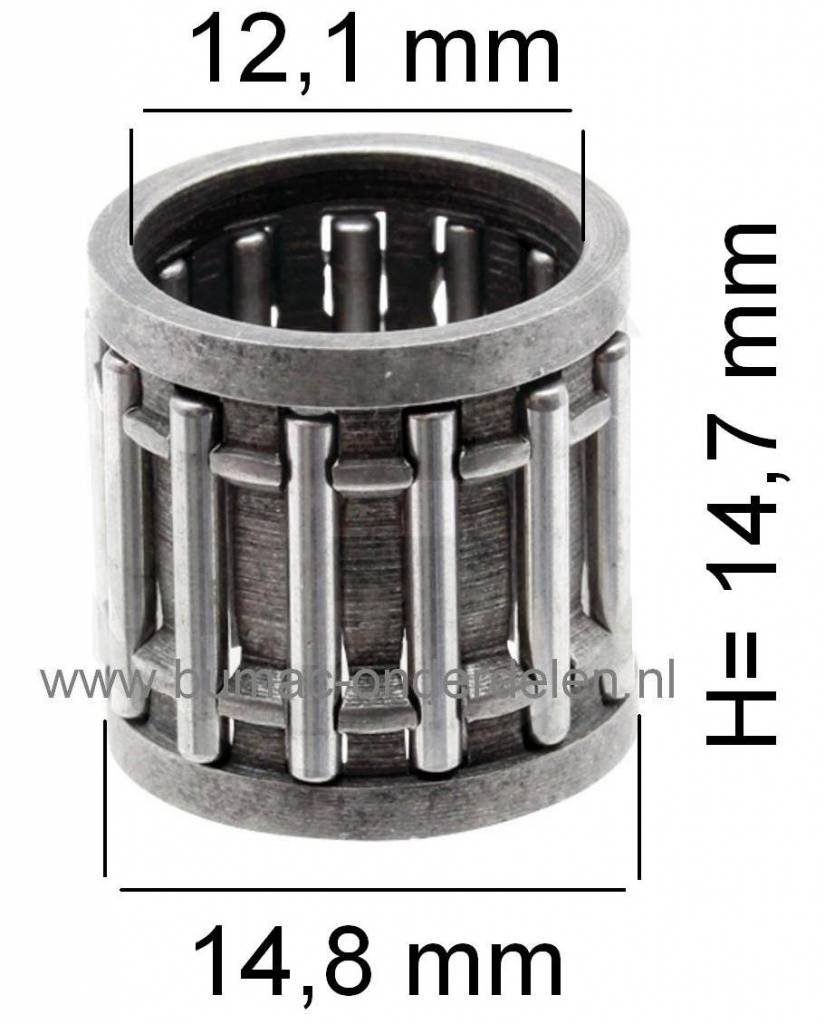 Naaldlager voor Drijfstang van Wacker Trilstamper, Sleuvenstamper WM80, BS500, BS502, BS502i, BS600, BS602, BS602i, BS700, BS702, BH22, BH24 Drijfstanglager voor wacker Zuiger 5709425A