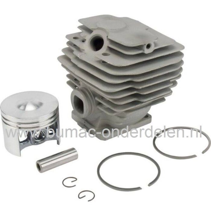 Cilinderset Ø 46 mm STIHL 028S, Kettingzaag - Motorzaag, Cilinder met Zuiger en Zuigerveren Compleet, 1118 020 1202, 1118 020 1203