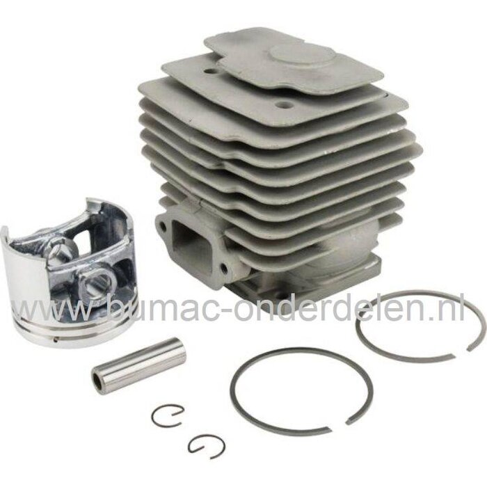 Cilinderset Ø 46 mm STIHL 028S, Kettingzaag - Motorzaag, Cilinder met Zuiger en Zuigerveren Compleet, 1118 020 1202, 1118 020 1203