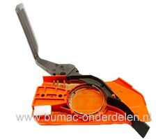 Rechter zijkap, Koppelingsdeksel voor Husqvarna 281 en 288 Kettingzaag, Motorzaag Complete Kettingrem met Hendel en Huis voor Husqvarna 281, 288, 281XP, 288XP en 288EPA Kettingzaag