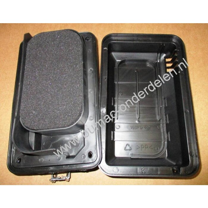 Luchtfilterhuis voor Honda GX120, GX160 en GX200 Motor, Luchtfilterplaat met Deksel voor Honda GX 120, GX 160 en GX 200 Motor op Trilplaat, Veegmachine, Aggregaat, Verticuteermachinbe, Generator, Tuinfrees, Hoogwerker, Bobcat, Minikraan, Waterpomp