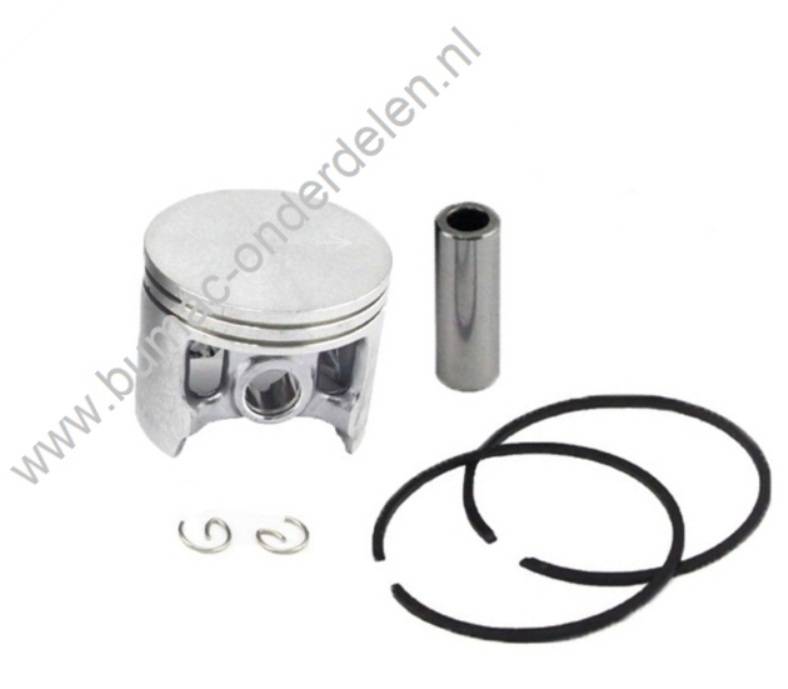 Zuiger Ø 56 mm voor Husqvarna 395, 395EPA, 395XP Kettingzaag, Zuiger Compleet met Zuigerveren, Pistonpen en Borgclips voor Husqvarna en Jonsered Kettingzagen, Husqvarna 395, 395 EPA, 395 XP, onderdelen