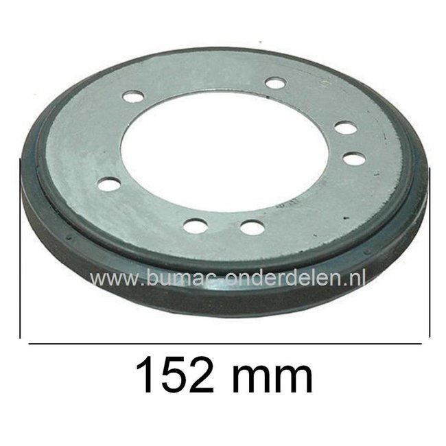 Aandrijfschijf voor Ariëns - Stiga - Snapper - Simplicity - Murray - Bolens - JohnDeere, Schijf voor Aandrijving van de Achterwielen bij Grasmaaiers - Benzinemaaiers - Loopmaaiers, Aandrijfschijven voor Haakseoverbrenging, Frictieplaat