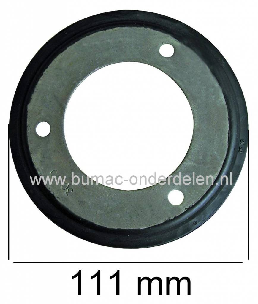 Aandrijfschijf voor Ariens, Murray, Johndeere, Stiga en Noma Grasmaaier, Sneeuwfrees, Frictieschijf, Frictiewiel, Schijf met Rubber voor Stiga 030, 1333, 522, 524, 825, 827, 928, Snow Buster, Snow King, Snow Master, Ariens Sno-Thro, 24" Sno-Thro, LM21, L