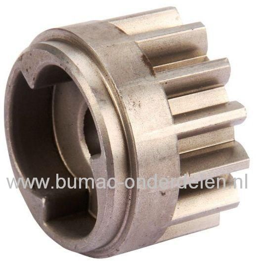 Tandwiel Rechts voor Alko en Solo Grasmaaier Aandrijving van Achterwiel Tandwiel 14 Tands voor Solo Primo 550 HR, Primo 550 HRM, Primo 550 R, Primo 550 RS, 550 HR, 550 R, 550 RS Grasmachine