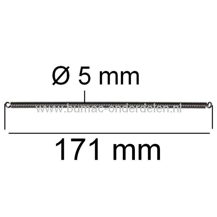 Veer voor Husqvarna Koppeling 61, 162, 266, 625, 670 Kettingzaag, Koppelingsveer voor Husqvarna, Jonsered, Partner Kettingzaag, Motorzaag Centrifugaal koppeling, onderdeel