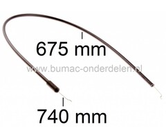 Gaskabel voor Husqvarna en Jonsered Frontmaaier Rider 13, Rider 14 Pro, Rider 15 C, Rider 850 HST, Rider 850 HST Pro, Rider 970-12, Rider 11, Rider 16, Rider 16 H, Rider 850, Rider 970 HST BioClip, FR2111M, FR2113, FR2115