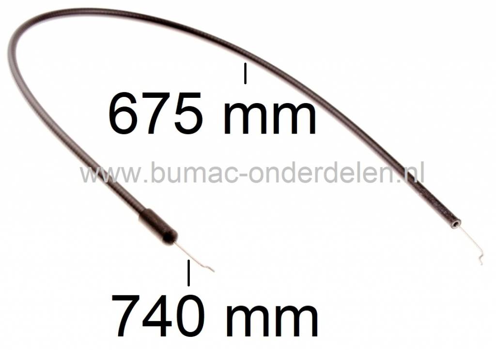 Gaskabel voor Husqvarna en Jonsered Frontmaaier Rider 13, Rider 14 Pro, Rider 15 C, Rider 850 HST, Rider 850 HST Pro, Rider 970-12, Rider 11, Rider 16, Rider 16 H, Rider 850, Rider 970 HST BioClip, FR2111M, FR2113, FR2115