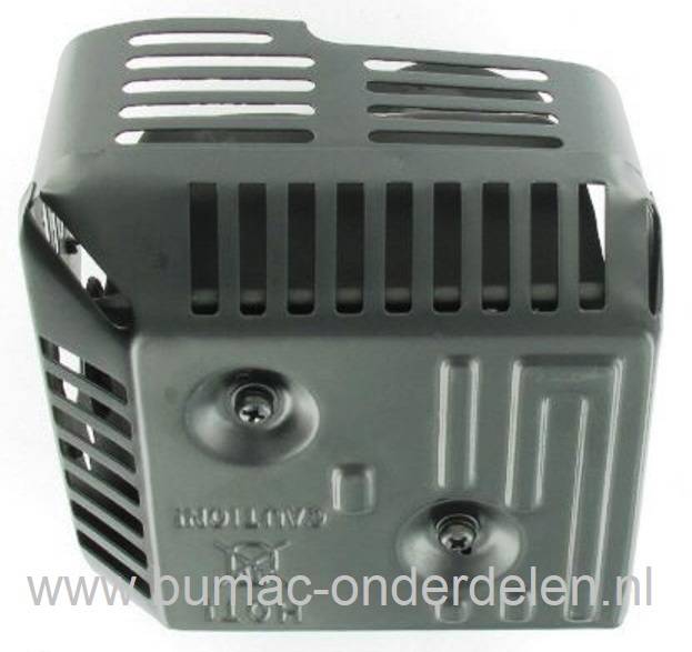 Uitlaat voor HONDA en Loncin GX160VSD7, GX160VXE7, G200, GX200QX7, GX200QXE4, GX200SXE4, GX200VSD, LC168 Motoren met Horizontale Krukas op Kantensnijder, Trilplaat, Generator, Aggregaat, Waterpomp, Tuinfrees, Kart, Sleuvenstamper, Honda Knaldemper