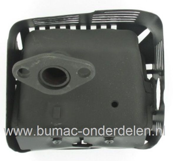 Uitlaat voor HONDA en Loncin GX160VSD7, GX160VXE7, G200, GX200QX7, GX200QXE4, GX200SXE4, GX200VSD, LC168 Motoren met Horizontale Krukas op Kantensnijder, Trilplaat, Generator, Aggregaat, Waterpomp, Tuinfrees, Kart, Sleuvenstamper, Honda Knaldemper