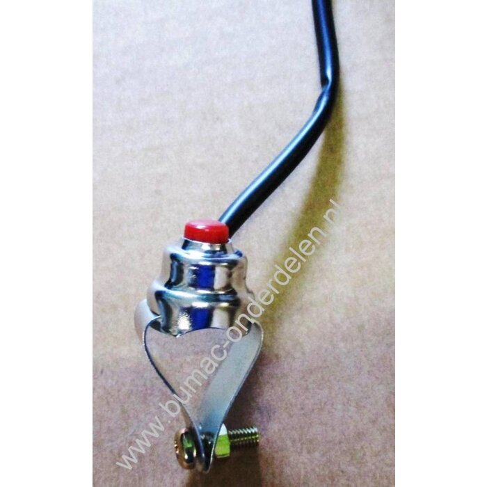 Stopschakelaar - Drukschakelaar voor Grasmaaier - Kooimaaier - Kantensnijder - Tuinfrees - Motor Kruiwagen - Trilplaat - Trilspaan - Hakfrees - Verticuteermachine Motorstopschakelaar