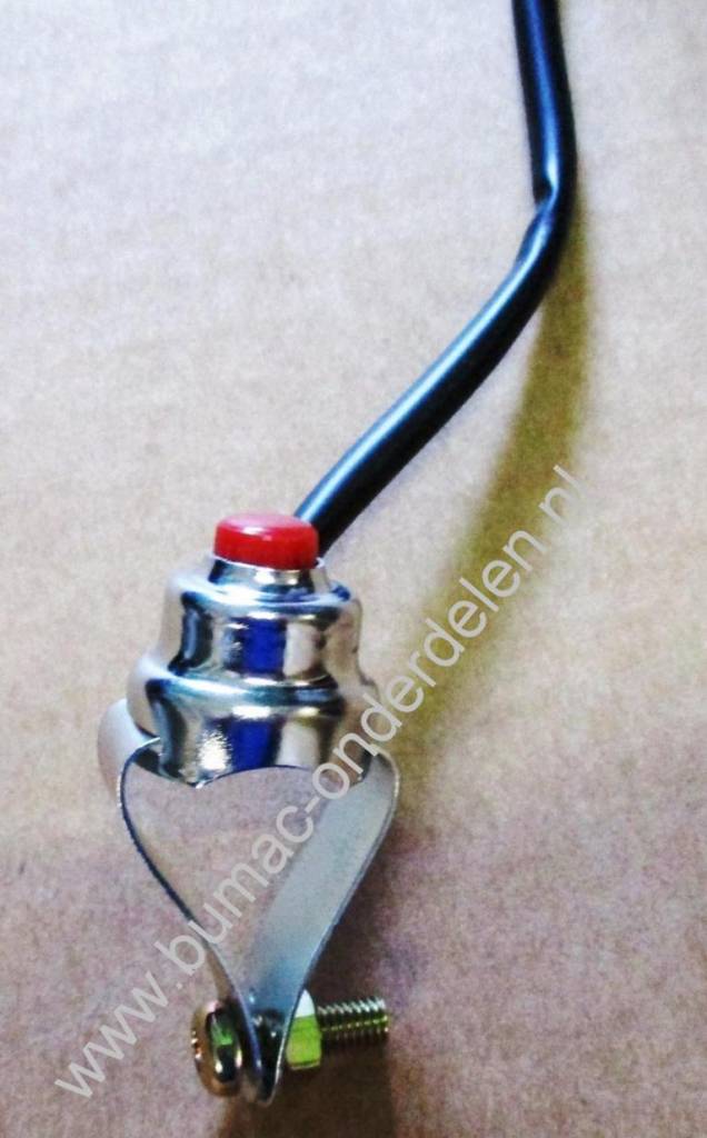 Stopschakelaar - Drukschakelaar voor Grasmaaier - Kooimaaier - Kantensnijder - Tuinfrees - Motor Kruiwagen - Trilplaat - Trilspaan - Hakfrees - Verticuteermachine Motorstopschakelaar