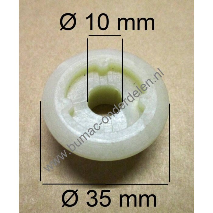 Wormwiel voor Castelgarden, Stiga, Mountfield, Alpina Kettingzaag SP405Q, XC238, XC3700, MC3616, MC438, MCSP40, A3700, A4000 GGP Wormwielen voor Aandrijving van Oliepomp bij Kettingzagen, Motorzagen, SP 405 Q, XC 238, XC 3700, MC 3616, MC 438, MCSP 40, A