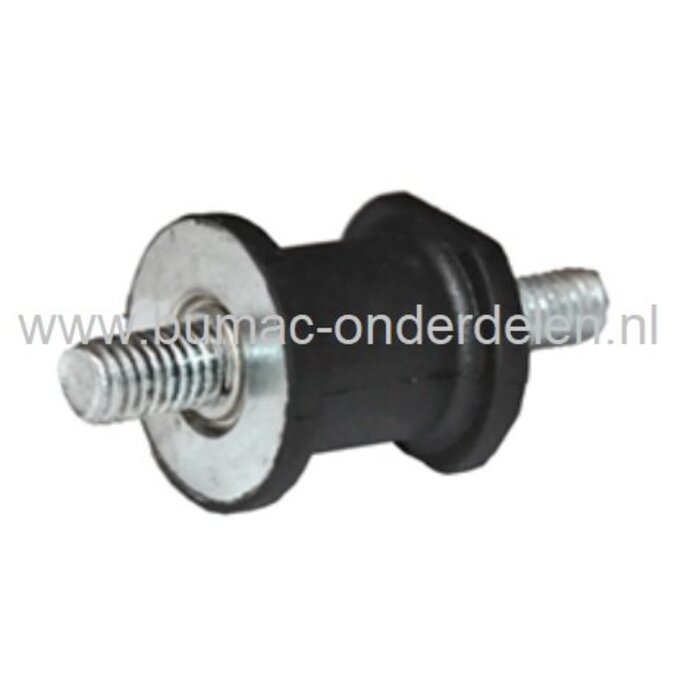 Vibratiedemper voor KAAZ en OLEO MAC Tuinmachines, Bosmaaier, Grasmaaier, Ruwterreinmaaier, Trimmer, Zitmaaier, Generator Aggregaat, Waterpomp, Trilplaat, Tuinfrees, Houtversnipperaar, Kaaz, Oleo-Mac Trillingsdemper, Antivibratierubber, Ophangrubber