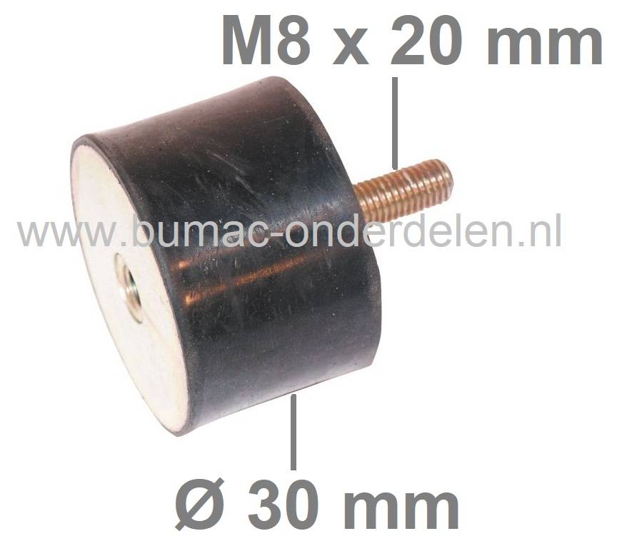 Motorrubber Universeel voor Zitmaaiers, Grasmaaiers, Generator, Aggregaat, Tuinfrees, Trilplaat, Houtversnipperaar, Waterpomp, Hakfrees, Kantensnijder, Kart, Antivibratierubbers, Ophangrubbers, Motorsteunen, Trillingsdempers, Motorrubbers, Vibratiedempers
