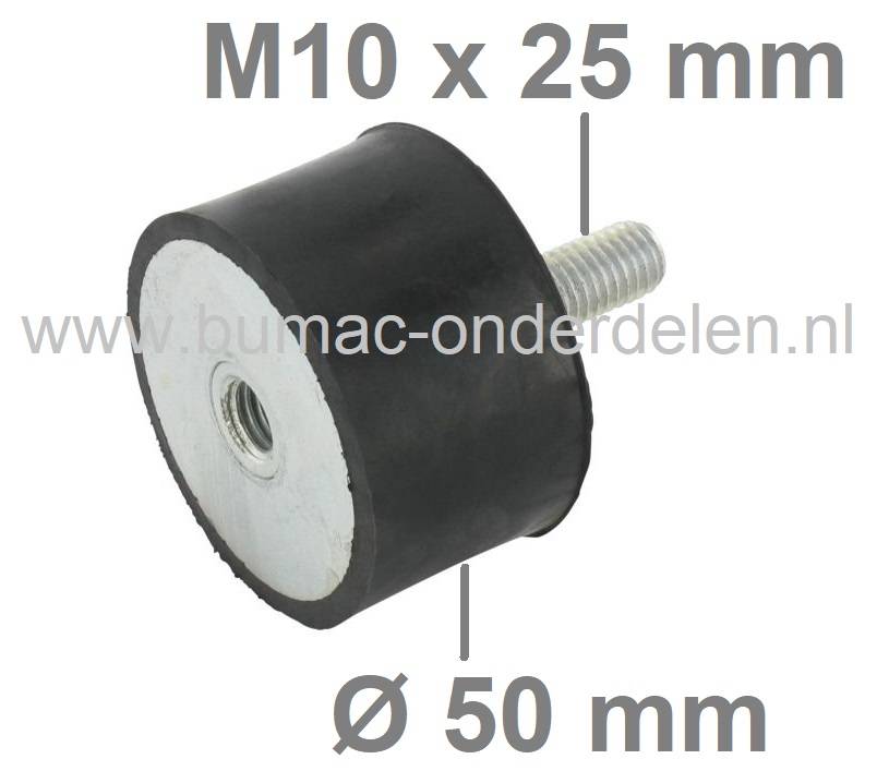 Trillingsdemper Type-B Universeel voor Zitmaaiers, Grasmaaiers, Generator, Aggregaat, Tuinfrees, Trilplaat, Houtversnipperaar, Waterpomp, Hakfrees, Kantensnijder, Kart, Antivibratierubbers, Ophangrubbers, Motorsteunen, Motorrubbers, Vibratiedempers