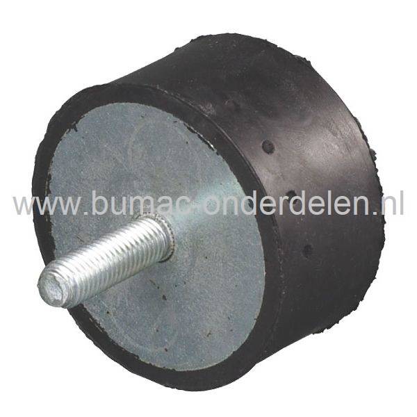 Ophangrubber Type-B Universeel voor Zitmaaiers, Grasmaaiers, Generator, Aggregaat, Tuinfrees, Trilplaat, Houtversnipperaar, Waterpomp, Hakfrees, Kantensnijder, Kart, Trillingsdempers, Antivibratierubbers, Motorsteunen, Motorrubbers, Vibratiedempers