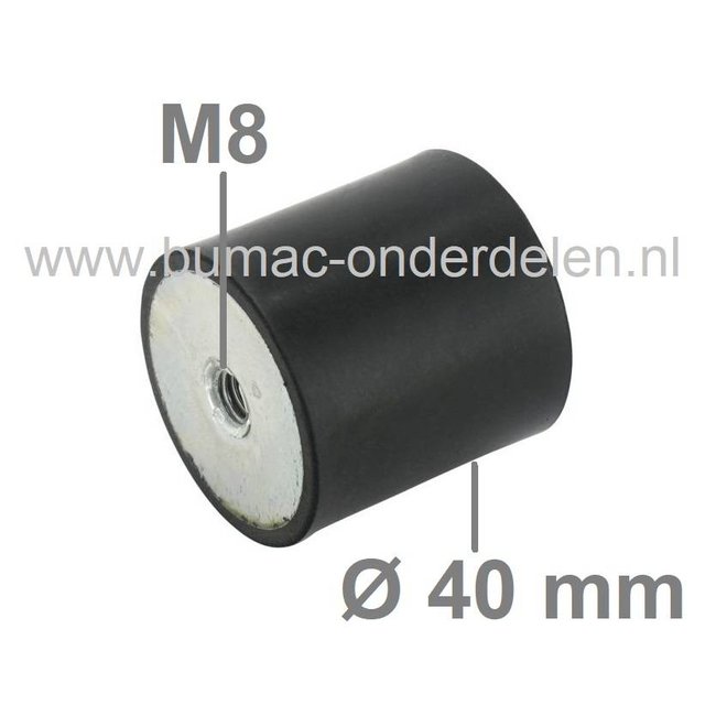 Motorrubber Universeel Type-C voor Zitmaaiers, Grasmaaiers, Generator, Aggregaat, Tuinfrees, Trilplaat, Houtversnipperaar, Waterpomp, Hakfrees, Kantensnijder, Kart, Antivibratierubbers, Ophangrubbers, Motorsteunen, Trillingsdempers, Motorrubbers, Vibratie