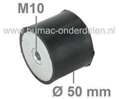 Ophangrubber Universeel Type-C voor Grasmaaiers, Zitmaaiers, Frontmaaiers, Aggregaat, Houtversnipperaar, Trilplaat, Waterpomp, Tuinfrees, Hakfrees, Kantensnijder, Trillingsdempers, Vibratiedempers, Motorrubbers, Antivibratierubbers