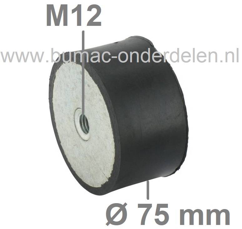 Trillingsdemper Type-C Universeel voor Zitmaaiers, Grasmaaiers, Generator, Aggregaat, Tuinfrees, Trilplaat, Houtversnipperaar, Waterpomp, Hakfrees, Kantensnijder, Kart, Antivibratierubbers, Ophangrubbers, Motorsteunen, Motorrubbers, Vibratiedempers