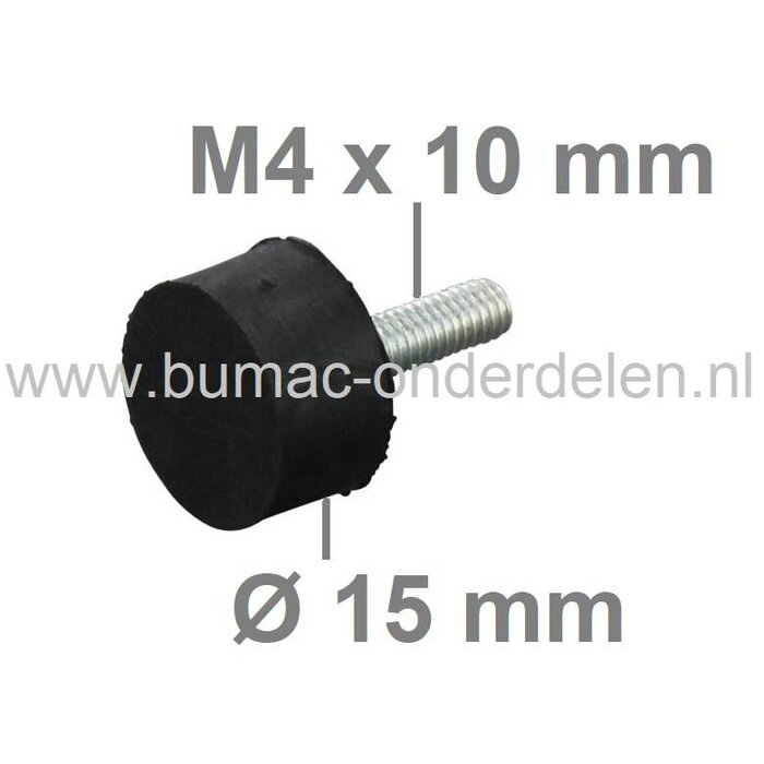 Trillingsdemper Type-D Universeel voor Zitmaaiers, Grasmaaiers, Generator, Aggregaat, Tuinfrees, Trilplaat, Houtversnipperaar, Waterpomp, Hakfrees, Kantensnijder, Kart, Antivibratierubbers, Ophangrubbers, Motorsteunen, Motorrubbers, Vibratiedempers