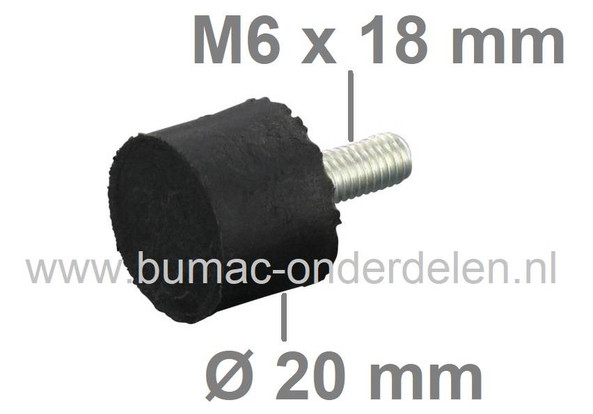 Trillingsdemper Type-D Universeel voor Zitmaaiers, Grasmaaiers, Generator, Aggregaat, Tuinfrees, Trilplaat, Houtversnipperaar, Waterpomp, Hakfrees, Kantensnijder, Kart, Antivibratierubbers, Ophangrubbers, Motorsteunen, Motorrubbers, Vibratiedempers, onder