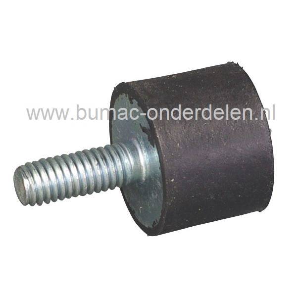 Trillingsdemper Type-D Universeel voor Zitmaaiers, Grasmaaiers, Generator, Aggregaat, Tuinfrees, Trilplaat, Houtversnipperaar, Waterpomp, Hakfrees, Kantensnijder, Kart, Antivibratierubbers, Ophangrubbers, Motorsteunen, Motorrubbers, Vibratiedempers, onder